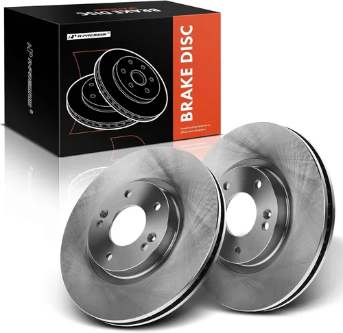 Miniatura 11 de A-Premium Rotores de freno de disco perforados y ranurados delanteros de 11.81 pulgadas (11.811 in) compatibles con modelos seleccionados de Hyundai