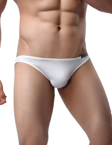 Miniatura 5 de Ropa interior para hombre, paquete de 4 unidades de slips clásicos con cintura baja elástica