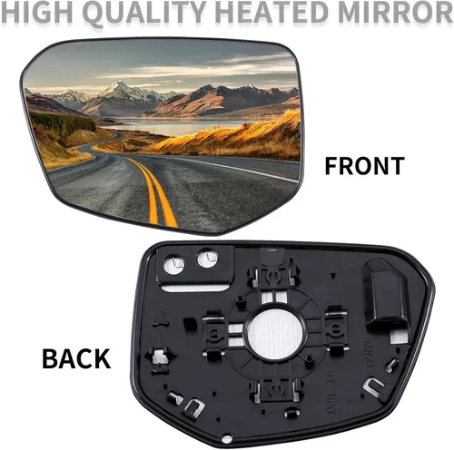 Miniatura 2 de Repuesto del espejo lateral del conductor para Honda Civic 2016-2021, Honda Envix 2018-2022, Honda Crider 2019-2022 Cristal de espejos - Cristal