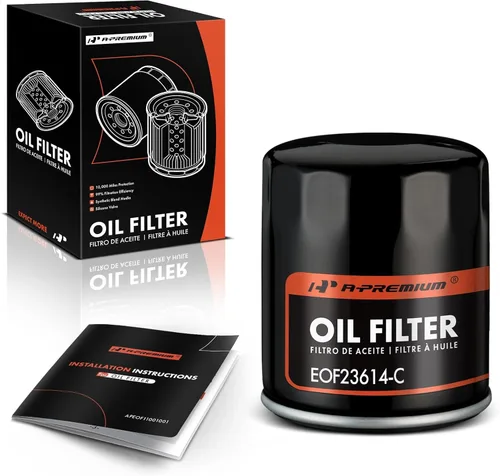 A-Premium Filtro de aceite giratorio de protección de 10 mil millas compatible con Ford y Chevy y para Toyota, Nissan, Volkswagen, Jeep, Subaru,