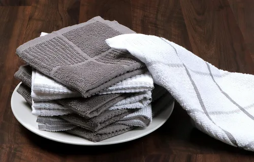 Miniatura 7 de AMOUR INFINI Juego de 8 paños de cocina para lavar platos, altamente absorbentes, súper suaves, trapos reutilizables de secado rápido para limpiar