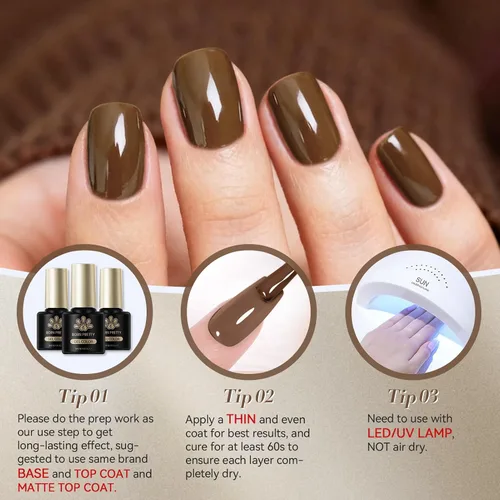 Miniatura 8 de BORN PRETTY Luz de mano U V para uñas de gel, mini lámpara de uñas recargable, secador de uñas LED de secado rápido, portátil e inalámbrico