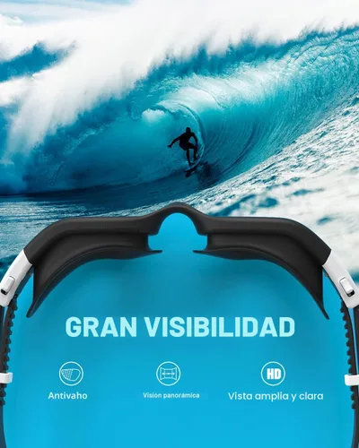 Miniatura 4 de ZIONOR Gafas de natación G1 SE antivaho para adultos, hombres y mujeres