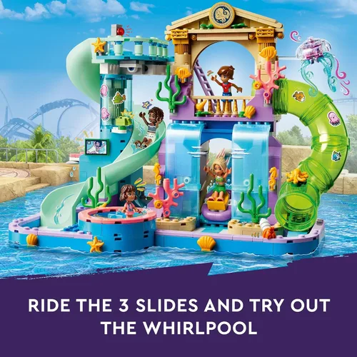 Miniatura 3 de LEGO Friends Parque Acuático de Heartlake City - Juguete de Construcción para Juego Simulado con Figuras y Sets de Juego para Niñas y Niños, Edades