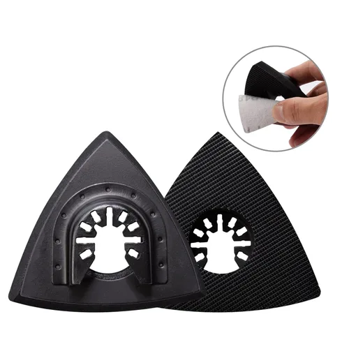 Miniatura 7 de Kit de 136 almohadillas de lijado oscilantes, contiene 6 almohadillas de lijado triangulares y 130 piezas de papel de lija multiherramienta, 60, 80