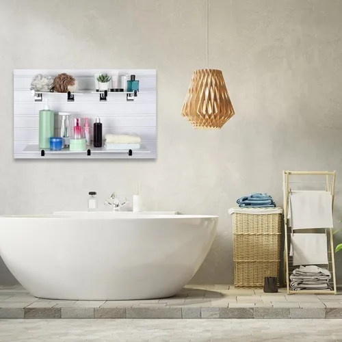 Miniatura 7 de Zonon 24 piezas de soporte de estante de pared de 12 pulgadas, estantes de pared de listones resistentes, ganchos de exhibición, accesorios