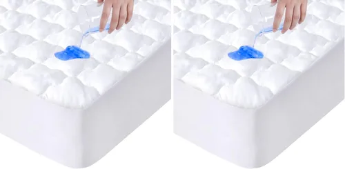 Miniatura 13 de Protector de colchón individual impermeable, funda de colchón individual con bolsillo profundo ajustable hasta 14 pulgadas, suave y transpirable