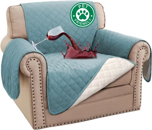 Miniatura 10 de Turquoize Funda 100% Impermeable para Sillón de Ala Fundas para Sillón de Ala con Brazos Protector de Silla Sofá Protector Triple Antideslizante