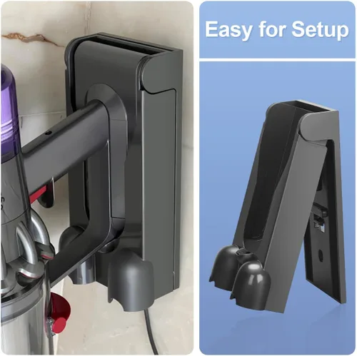 Miniatura 5 de FUNTECK Soporte de pared compatible con aspiradoras Dyson V11, V11 Outsize y V15, estación de carga que reemplaza la pieza n.º 970011-01 y 970011-02