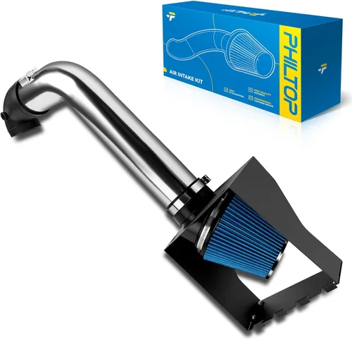 Miniatura 41 de PHILTOP Kit de entrada de aire frío de 3.7" Sistema compatible con Ford F250/F350/F450/F550 Super Duty 2003 2004 2005 2006 2007 V8 6.0L, Excursion