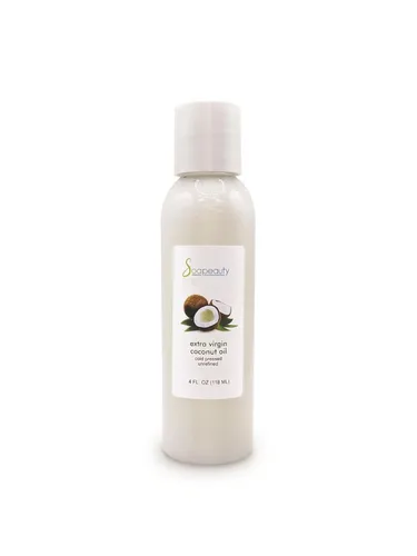 Aceite de coco virgen extra sin refinar prensado en frío 100% puro natural 4 onzas