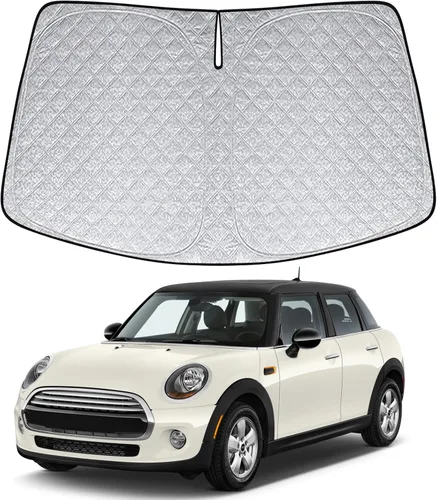 Miniatura 17 de Parasol de 6 capas para parabrisas de Honda Element 2003-2011, parasol plegable para automóvil con bolsa de almacenamiento, reflectante del calor