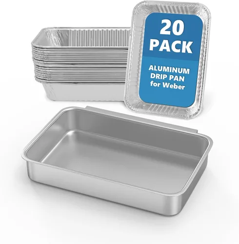 Miniatura 10 de SafBbcue 80580 - Bandeja de grasa con 12 bolsas de goteo para parrilla Weber Q200 y Q300, bandeja de grasa para Weber Q2000 Q2200 Q200 Q220 Q3000