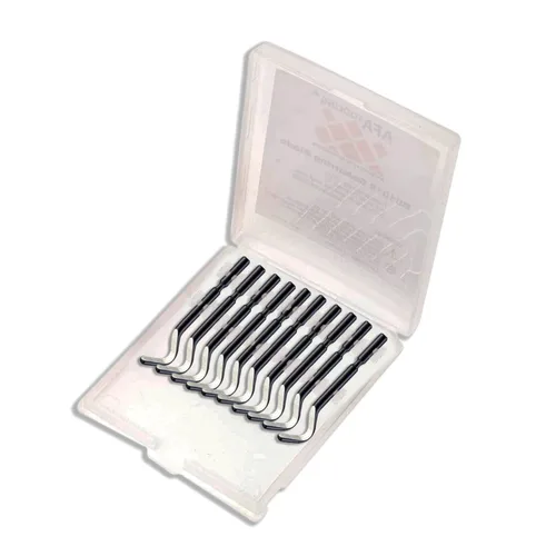 Miniatura 2 de AFA Tooling - 10 cuchillas HSS de repuesto BK3010 - Funciona en bordes de metal, resina, PVC y plástico impreso en 3D, ideal para tubos de cobre