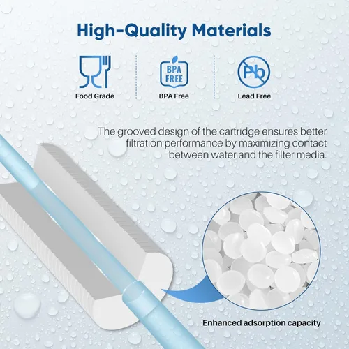 Miniatura 7 de PUREPLUS AP810 Filtro de agua de sedimentos ranurados para toda la casa, cartucho de repuesto para 3M Aqua-Pure AP810, AP811, AP801, AP801-C