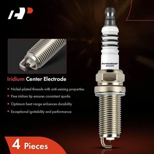 Miniatura 3 de A-Premium Paquete de 4 bujías Iridium Platinum L4 compatibles con los modelos Toyota, Jeep y Nissan Camry, RAV4, Hignlander, Cherokee, Altima