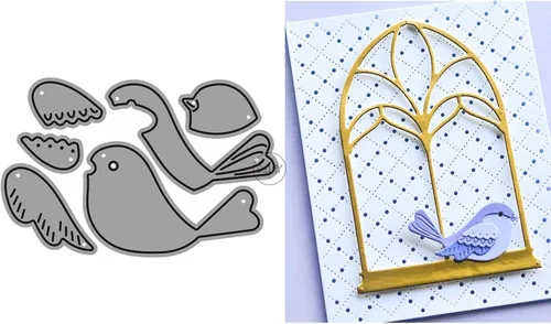 Miniatura 6 de DzIxY Lindas matrices de corte de metal de mariposa de insectos para hacer tarjetas, juegos de troqueles de papel para grabar, álbum, plantillas