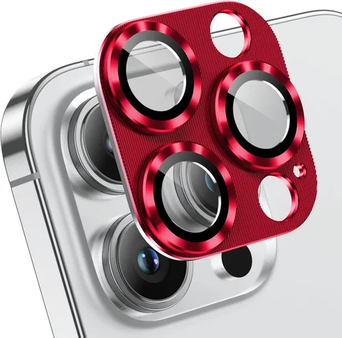 Miniatura 11 de Korecase Paquete de 2 protectores de lente de cámara para iPhone 14 Pro Max/Pro, verde alpino Vidrio templado de metal, dureza 9H antiarañazos