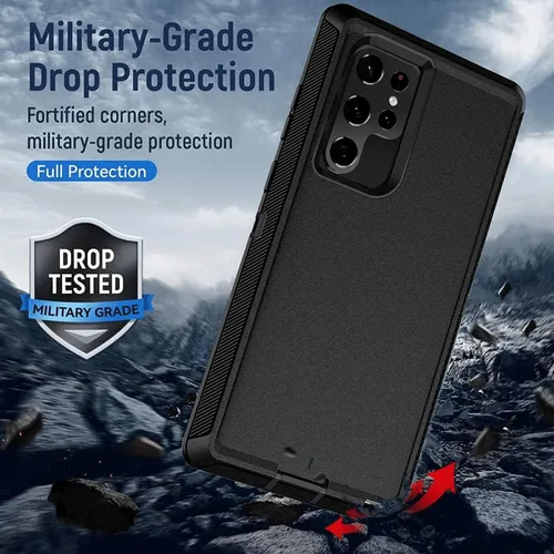 Miniatura 4 de Funda para Galaxy S22 Ultra Defender, diseño de camuflaje, funda híbrida a prueba de golpes, diseño de doble capa, cubierta dura diseñada