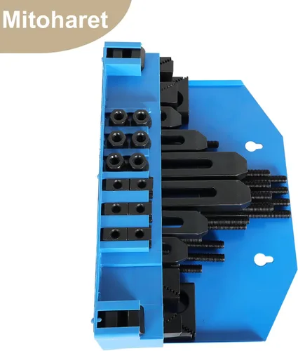 Miniatura 7 de Kit de sujeción de abrazadera de sujeción con ranura en T de 1/2 pulgada, 58 piezas, repuesto para fresadora Bridgeport con caja de almacenamiento