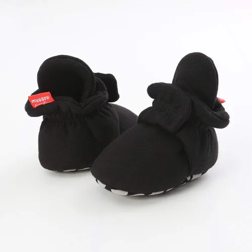 Miniatura 71 de Botines de forro polar para bebés, niños y niñas, pantuflas antideslizantes con agarre suave, zapatos de calcetín para recién nacidos, cuna