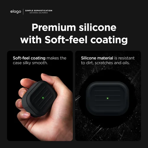 Miniatura 4 de elago Estuche Armor Compatible con AirPods Pro de 2ª Generación - Estuche Compatible con AirPods Pro 2, Incluye Cordón, Soporta Carga Inalámbrica