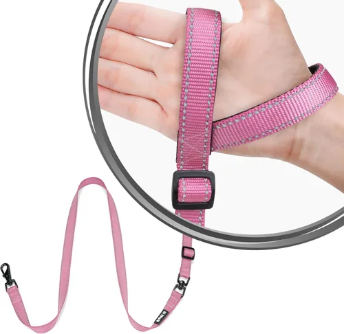 Miniatura 13 de Correa antideslizante para perro, correa y collar de entrenamiento resistente sin tirones con antienredos, mango acolchado e hilo reflectante