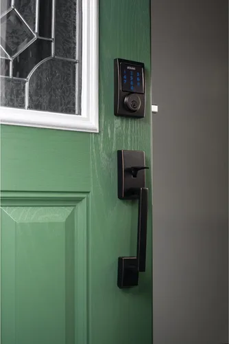 Miniatura 5 de Schlage Connect BE469ZP CEN 716 - Cerradura de seguridad inteligente con alarma incorporada, moldura Century en bronce envejecido