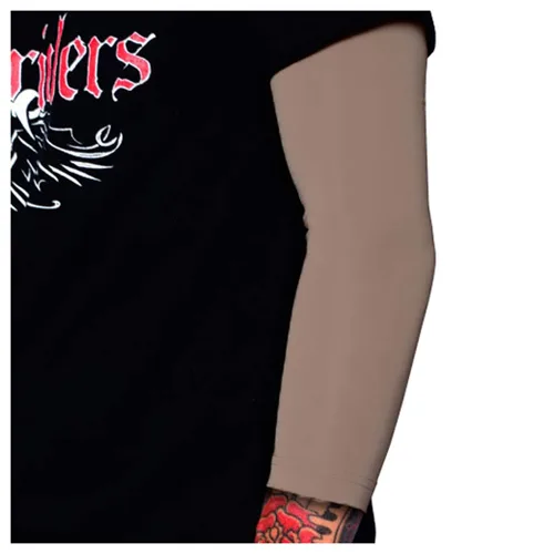 Tat2X Ink Armor - Funda para tatuaje de 3/4 brazos, agarre antideslizante, fabricado en Estados Unidos, capuchino, ML (manga de un solo brazo/codo)
