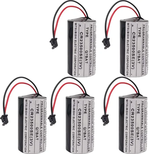 Miniatura 4 de para Mitsubishi Q7BAT, CR23500SE 3V 6000mAh PLC batería de repuesto (1 unids)