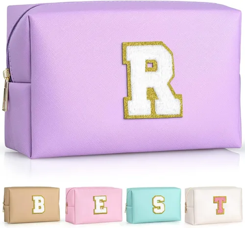 Miniatura 128 de TOPEAST - Bolso de maquillaje para mujer, G Blanco nacarado-rosa