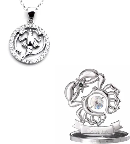 Miniatura 18 de CRYSTOCRAFT Regalo de sagitario, adorno de constelación con cristal austriaco, adorno de cristal de signo del zodiaco, colección de decoración