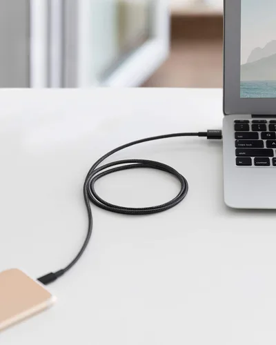 Miniatura 7 de Anker Cable USB A a Lightning (3.3 pies, 1 paquete), cable USB a Lightning de nailon certificado MFi para iPhone 14/13/12/11 Pro/11/XS MAX/XR/8/7/6s