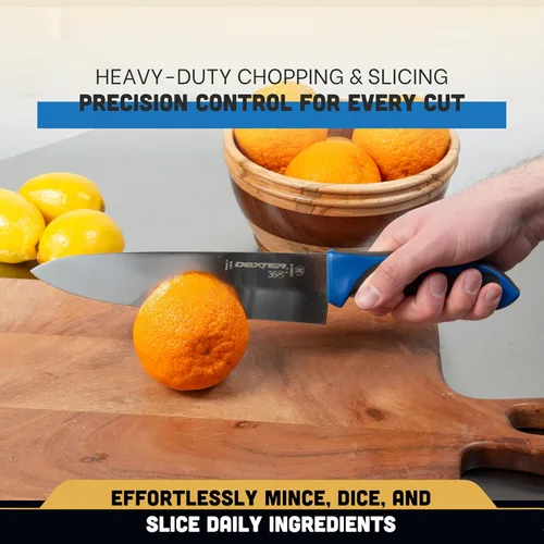 Miniatura 4 de Dexter - Cuchillo de cocina de 8 pulgadas, mango azul