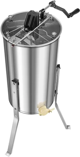 Miniatura 12 de VEVOR Extractor de miel, extractor manual de miel de 2 marcos con tapa transparente, tambor giratorio de acero inoxidable con soporte ajustable
