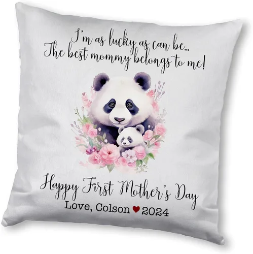 Miniatura 18 de Generic Panda, funda de almohada personalizada para el primer día de la madre, funda de almohada personalizada para el día de la madre, regalo