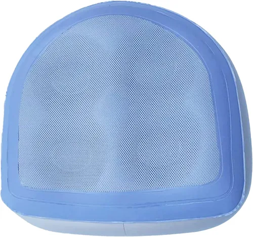 Miniatura 10 de Asiento inflable para bañera de hidromasaje con ventosas y cubierta de malla, asiento de cojín inflable de doble uso, almohada inflable
