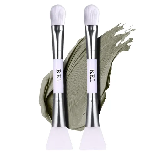 Miniatura 11 de Bare Essentials Living - Cepillo para mascarilla facial de arcilla (1 paquete, blanco) Herramienta de cepillo aplicador de máscara facial