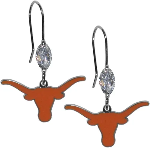 Miniatura 34 de Siskiyou Sports Pendientes colgantes de cristal de la NCAA