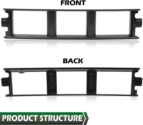 Miniatura 3 de GRAND ORANGE Cubierta de rejilla central inferior delantera compatible con Ford F150 2018 2019 2020 Cubierta central sin clips de metal JL3Z17B968BB