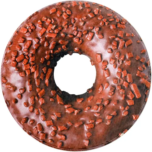 Excervent Manta realista de donas de chocolate, 290 GSM, divertida manta de comida realista, manta de franela súper suave, 60 pulgadas