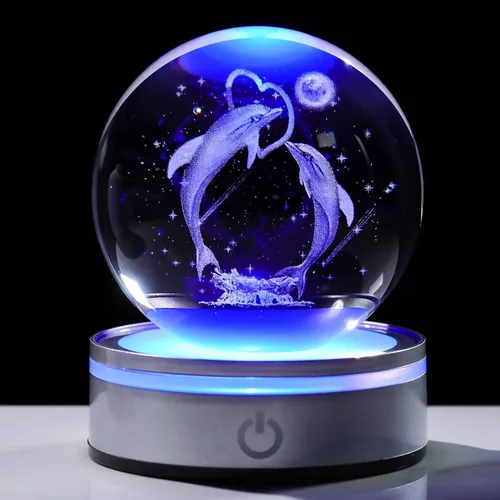 Miniatura 9 de Movdyka Bola de cristal 3D de colibrí, regalos para mujeres y hombres, adorno de colibrí de vidrio, figura de animales, decoración del hogar