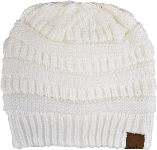 Miniatura 165 de C.C Trendy Warm Chunky Soft Stretch Cable Knit Beanie