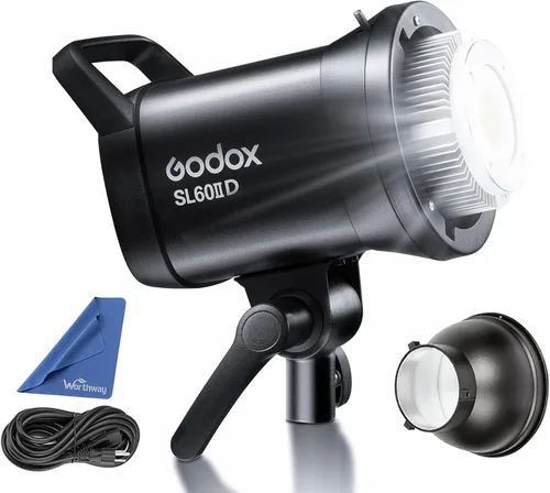 Godox SL-60W versión mejorada SL60IID 70W LED luz de video, 8 efectos FX, control de aplicación, montaje Bowens, fácil de llevar, luz de video Negro