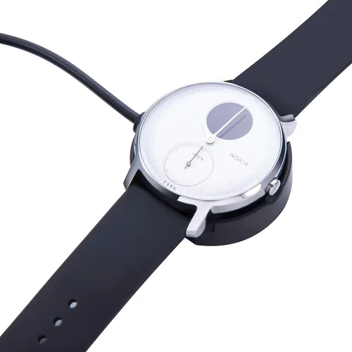 Miniatura 6 de Cable de carga compatible con Nokia Steel hr/Withings Hybrid Smartwatch Charger, 3.3 pies de repuesto USB magnético de carga rápida para reloj 2negro