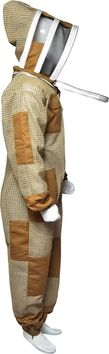 Miniatura 7 de MS Traje de abeja profesional de 3 capas Apiarist ventilado apicultor traje protector con un par de guantes apicultura traje apícola traje a prueba