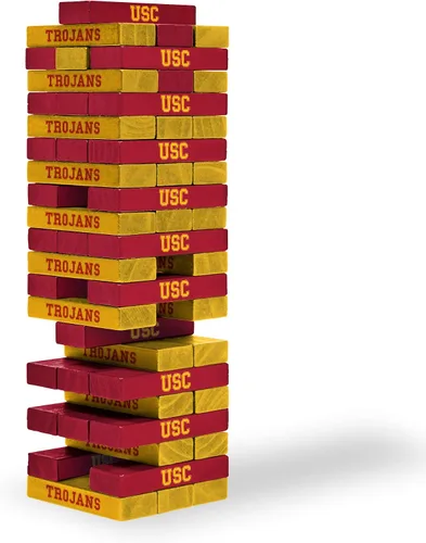 Miniatura 32 de Wild Sports NCAA Pro Football Tabletop Stackers Block Game for College Football Fan, Dorm Game, Tailgate