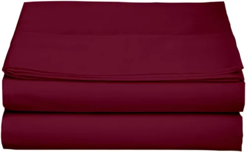Miniatura 3 de TBM 1PC Solid Flat Sheet Smooth Touch Hotel Quality 100% Egyptian Cotton Perfectly Fit for Oversize and Extra Height Bed Solid 600 Thread Count