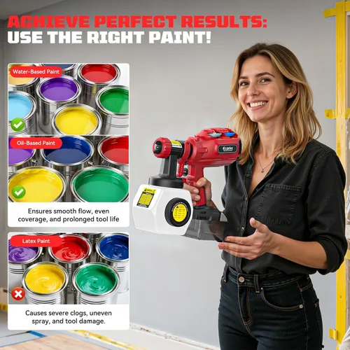 Miniatura 2 de Ecarke Aspiradora de Pintura Inalámbrica Compatible con Batería Milwaukee de 18V - Diseño de Relleno Lateral (Sin Desmontaje) y Almacenamiento
