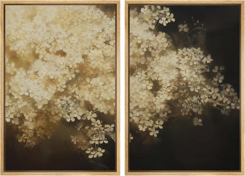 Miniatura 38 de MUDECOR Lienzo enmarcado para pared, bosque brumoso, reflejos, paisaje tranquilo, ilustraciones modernas, arte decorativo, bohemio, tranquilo/zen